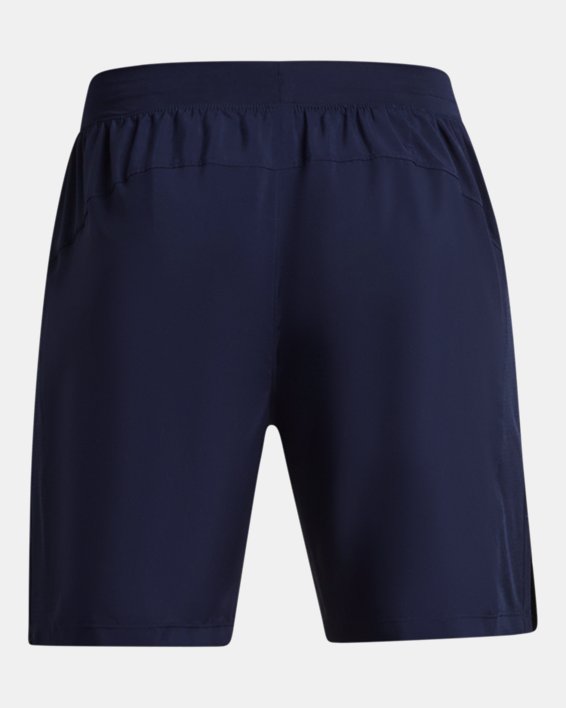 Men's UA Launch Unlined 7" Shorts in Blue image number 5